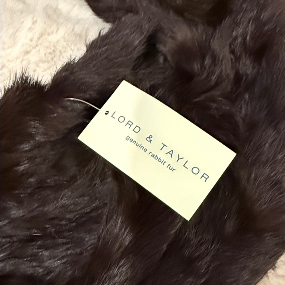Kenneth Cole Java Fur Satchel w/matching Rabbit Fur Wrap from Lord & Taylor - Picture 12 of 14